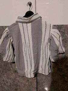 Striped Grey Top