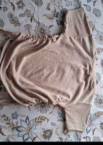 Beige Crop Top
