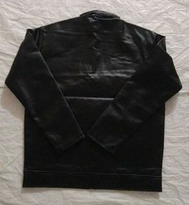 Black Faux Leather Moto Jacket