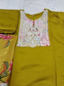 Floral Embroidered Indian Suit
