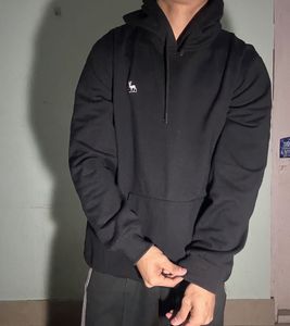 Black Hoodie with Minimalist Design