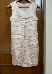 Peach Satin Dress