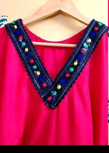 Red Embellished Kaftan ❤️