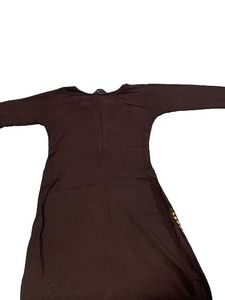 Coffee Brown Kurti With Design