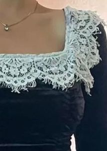 Black Velvet Lace Dress