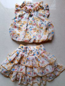 Baby Girl Top&Skirt Set