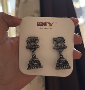 Elephant Jhumka Earrings
