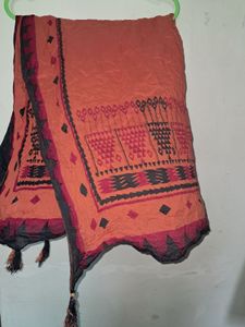 Melange Printed Orange Duppatta
