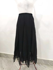 Black Flowy Maxi Skirt