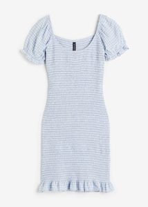 H&M Blue Gingham Mini Dress