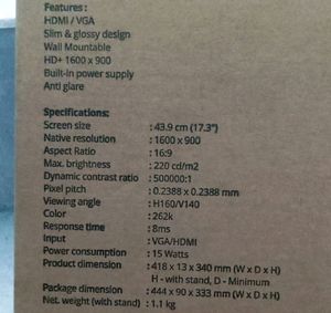 ZEBRONICS Monitor Great Working Condition 17 Inch