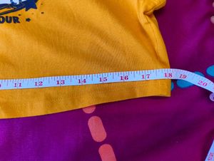 Yellow Beatles Crop Top