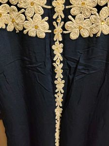 Elegant Black Embroidered Dress