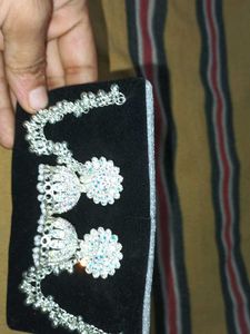 Earrings with Hair Chain