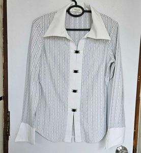 Striped Stylish Button-Up Shirt