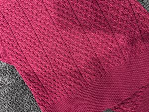 Maroon Knit Sleeveless Top