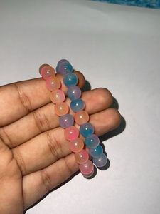 Rainbow Beaded Bracelets (Set of 2)