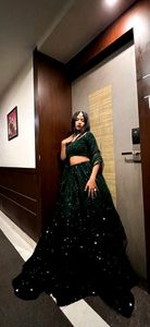 Green lehenga