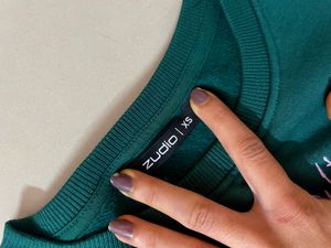 Green Winter wear Top