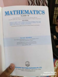 RD Sharma Class XI