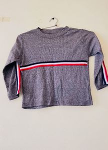 Cute Striped Sleeve Top