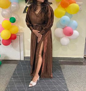 Birthday Slit Grand Gown - Personalized With Bow