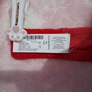 Coral Red Bra