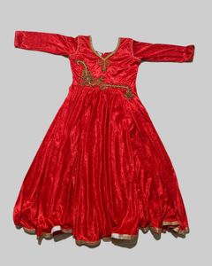 Red Ethnic Gown