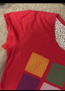 Red Cotton Tshirt