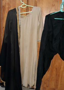 Pakistani Kurti Set With Top, Bottom & Dupatta
