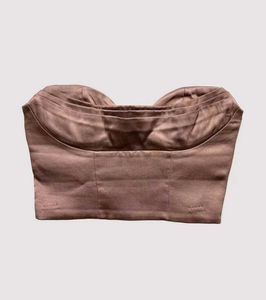 ZARA Light Pink Satin Corset Top