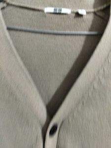 Branded Pastel Brown Cardigan