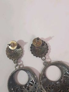 Boho Silver Dangle Earrings