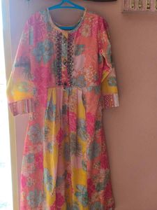 Floral Print Kurta