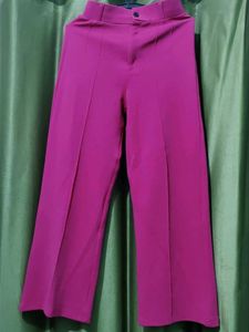 Pink Wide Leg Trousers