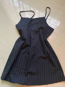 Korean Navy Blue Dress
