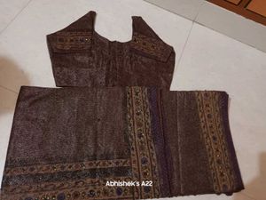 Net Saree With Blouse