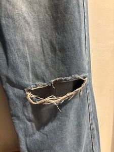 Ripped Knee Denim Jeans