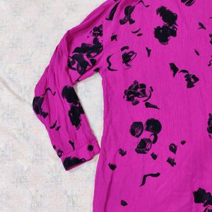 💖 Bold Magenta Abstract Print Blouse! 💖