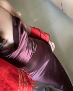 URBANIC Brown Satin Dress