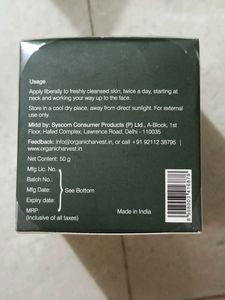 Organic harvest Spf30 Day Cream