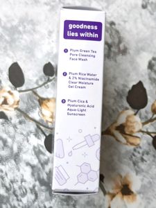 Plum Sunscreen, Face Wash And Moisturiser