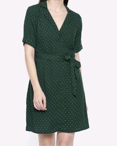 Bossini Women Green Printed A- line Dress