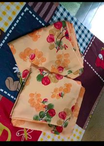 FLORAL DESIGN PILLOW COVER SET (CREPE)