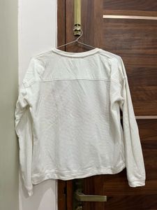 White LOVE Embellished Sweatshirt