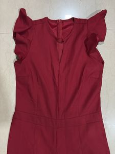 Maroon Coloured Jumpsuit