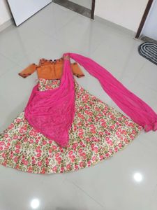 Floral Lehenga Choli Set