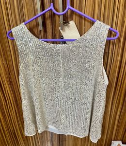 Sparkly Sequin Golden Tank Top