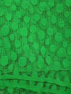 Woolen Net In Peach, Black And Green