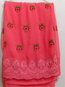 Beautiful Pink Saree